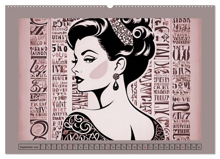 Produktbild: Frauenbilder im Wandel der Zeiten (Wandkalender 2026 DIN A2 quer), CALVENDO Monatskalender