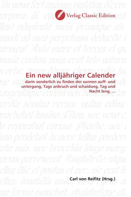 Produktbild: Ein new allj&auml;hriger Calender