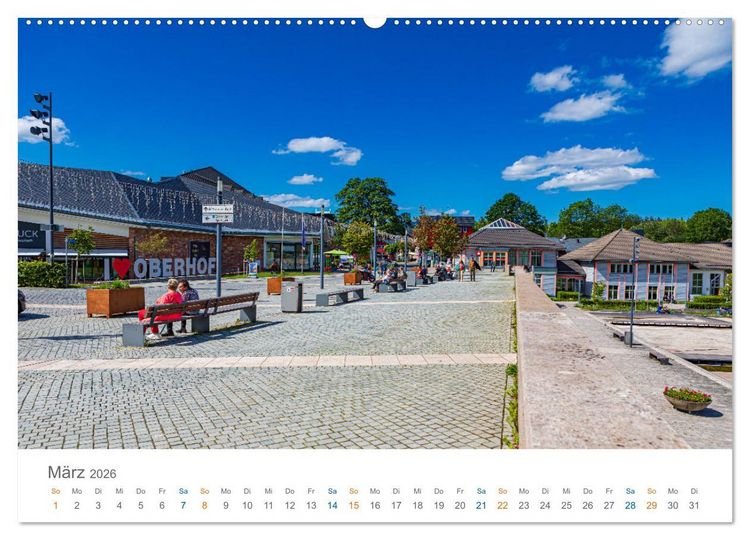 Produktbild: Oberhof - Urlaubsparadies am Rennsteig (hochwertiger Premium Wandkalender 2026 DIN A2 quer), Kunstdruck in Hochglanz