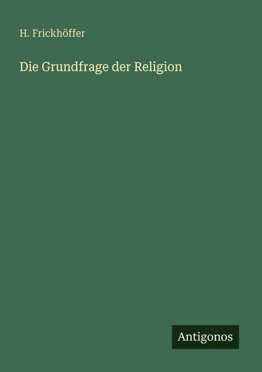 Produktbild: Die Grundfrage der Religion