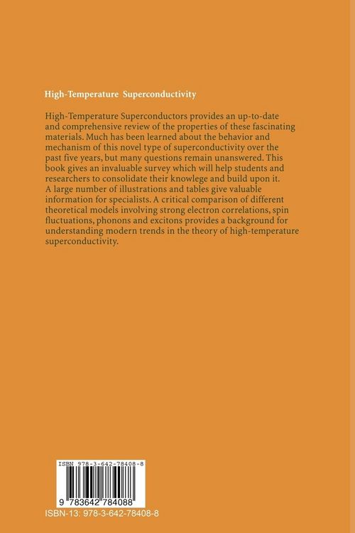 Produktbild: High-Temperature Superconductivity