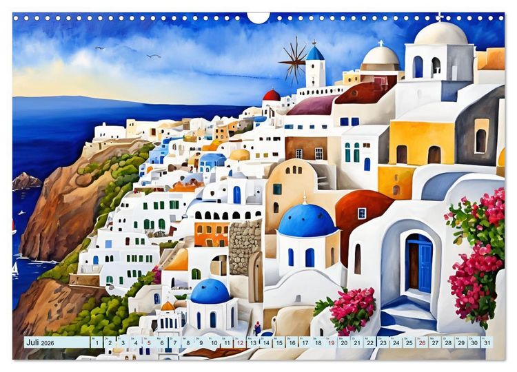 Produktbild: Kalimera Griechenland (Wandkalender 2026 DIN A3 quer), CALVENDO Monatskalender