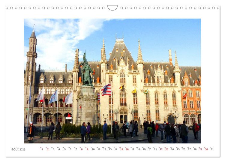 Produktbild: Profiter de Bruges (Calendrier mural 2026 DIN A3 vertical), CALVENDO calendrier mensuel