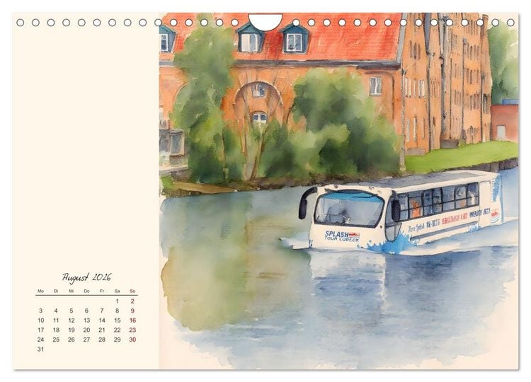 Produktbild: Historische Hansestadt L&uuml;beck (Wandkalender 2026 DIN A4 quer), CALVENDO Monatskalender