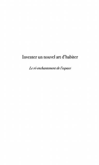 Produktbild: Inventer Un Nouvel Art D'habiter