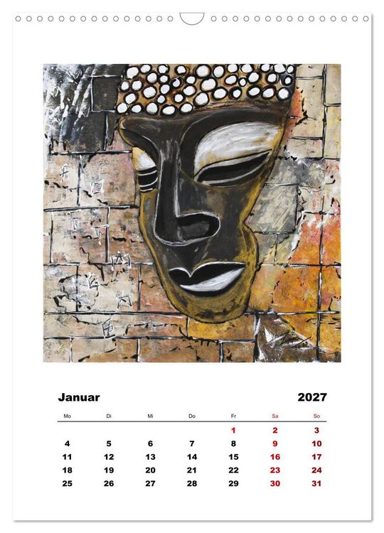 Produktbild: Buddha Relax (Wandkalender 2027 DIN A3 hoch), CALVENDO Monatskalender