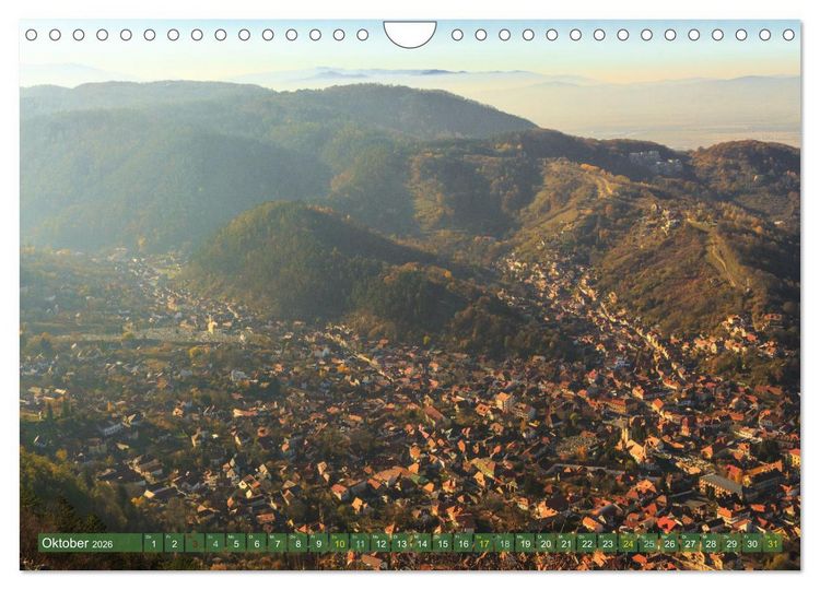 Produktbild: Zauberhaftes Brasov - Das Juwel Siebenb&uuml;rgens imitten der Karpaten (Wandkalender 2026 DIN A4 quer), CALVENDO Monatskalender