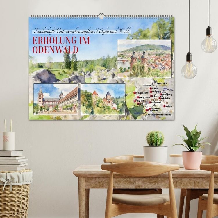 Produktbild: Erholung im Odenwald (Wandkalender 2027 DIN A2 quer), CALVENDO Monatskalender