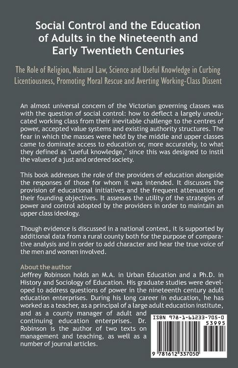 Produktbild: Social Control and the Education of Adults in the Nineteenth and Early Twentieth Centuries