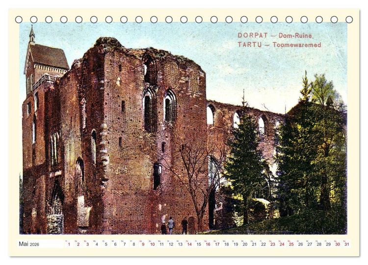 Produktbild: Gruss aus Dorpat - Tartu in historischen Ansichten (Tischkalender 2026 DIN A5 quer), CALVENDO Monatskalender