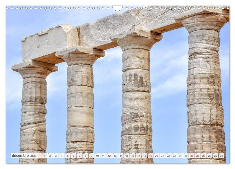Produktbild: Gr&egrave;ce antique et Architecture (Calendrier mural 2026 DIN A3 vertical), CALVENDO calendrier mensuel