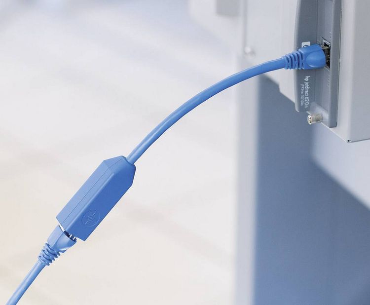 Produktbild: Teleg&auml;rtner RJ45 Netzwerk Adapter [1x RJ45-Stecker - 1x RJ45-Buchse] 20.00 cm Blau