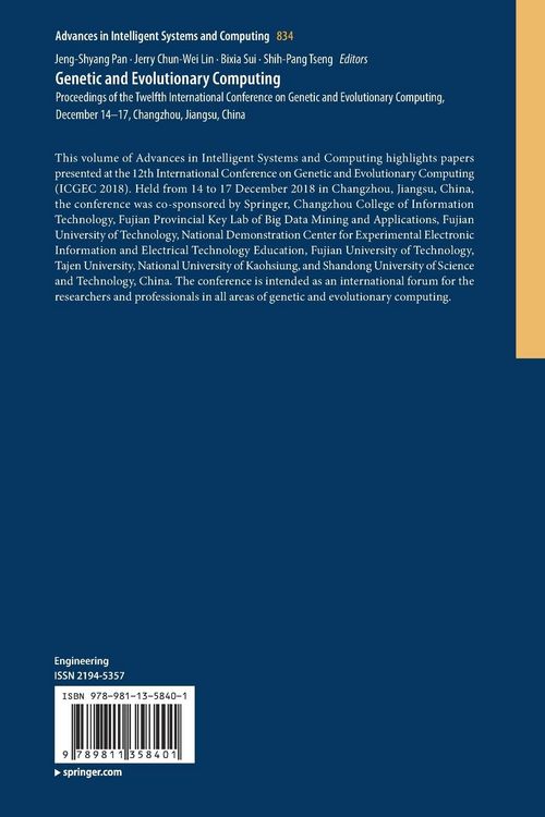 Produktbild: Genetic and Evolutionary Computing