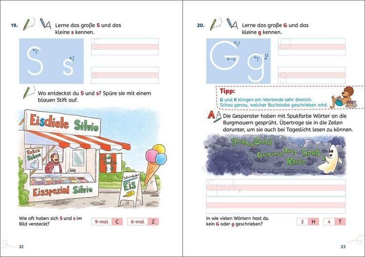 Produktbild: Lesel&ouml;wen Lernhilfen - Schreiben lernen - 1. Klasse