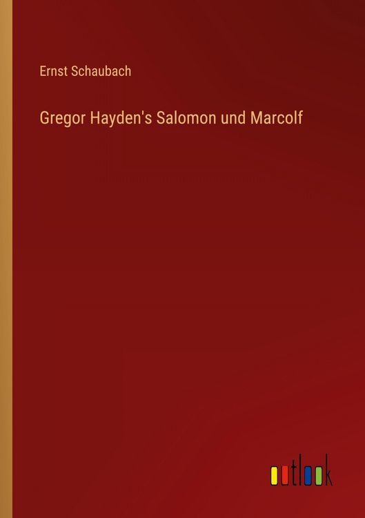 Produktbild: Gregor Hayden's Salomon und Marcolf