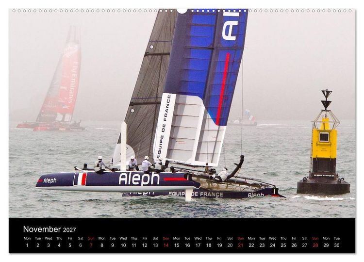 Produktbild: The Beauty of Sailing (High Quality Premium Wall Calendar 2027 DIN A2 landscape),CALVENDO 12 Month Wall Calendar