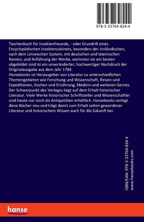Produktbild: Taschenbuch f&uuml;r Insektenfreunde,
