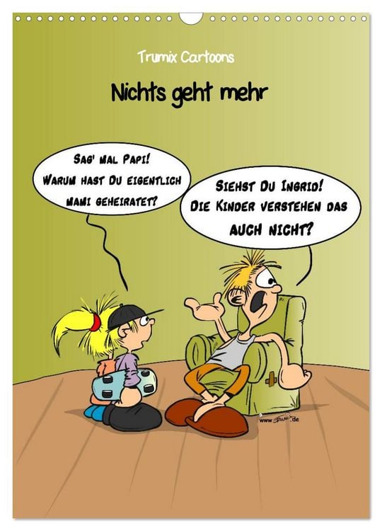 Produktbild: Trumix Cartoons - Nichts geht mehr (Wandkalender 2026 DIN A3 hoch), CALVENDO Monatskalender
