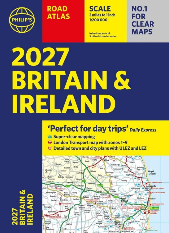 Produktbild: Philip's 2027 Road Atlas Britain & Ireland Paperback A4