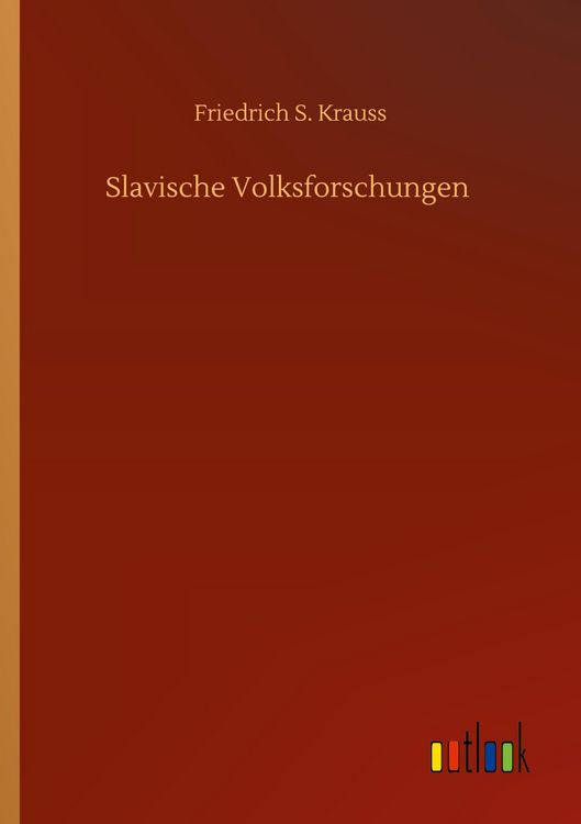 Produktbild: Slavische Volksforschungen