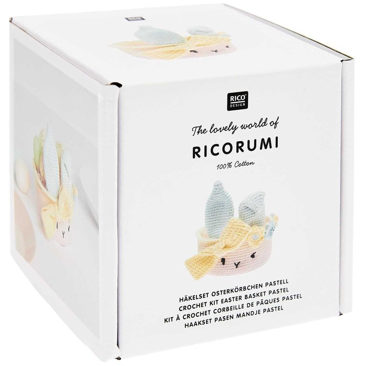 Produktbild: Ricorumi Häkel-Set "Oster-Körbchen pastell"