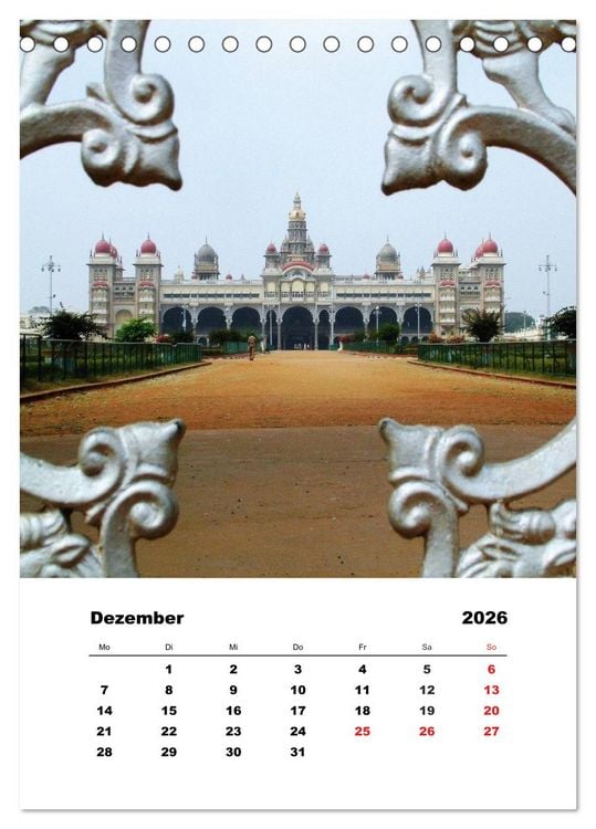 Produktbild: Indien erleben (Tischkalender 2026 DIN A5 hoch), CALVENDO Monatskalender