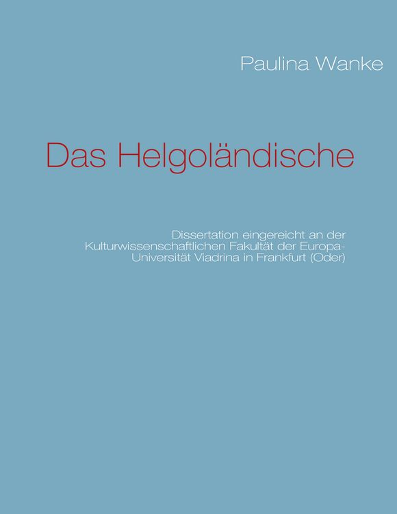 Produktbild: Das Helgol&auml;ndische