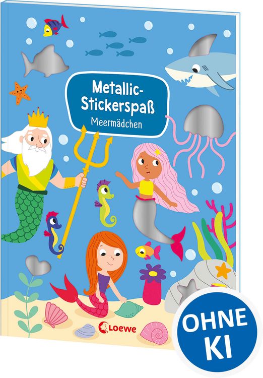 Produktbild: Metallic-Stickerspa&szlig; - Meerm&auml;dchen