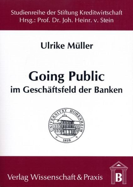 Produktbild: Going Public im Gesch&auml;ftsfeld der Banken