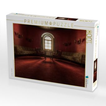 Produktbild: CALVENDO Puzzle Lost Place - roter Saloon | 1000 Teile Lege-Gr&ouml;&szlig;e 64x48cm Foto-Puzzle f&uuml;r gl&uuml;ckliche Stunden