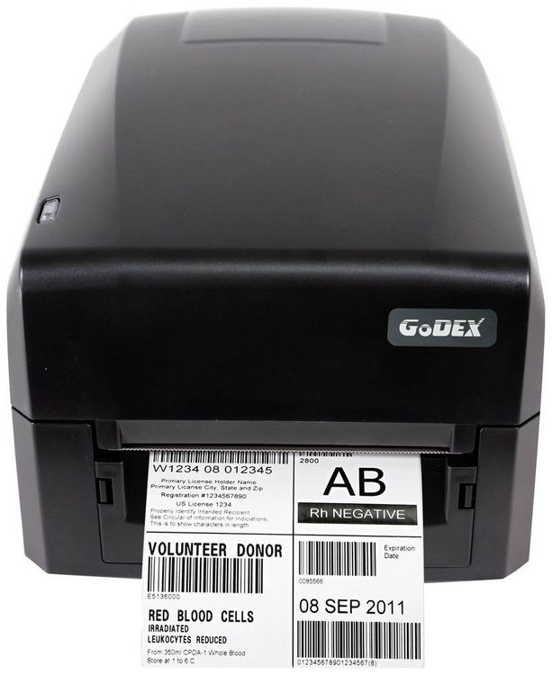 Produktbild: Godex GE300 Etikettendrucker Thermodirekt, Thermotransfer 203 x 203 dpi Etikettenbreite (max.): 110 mm USB, RS-232, LAN