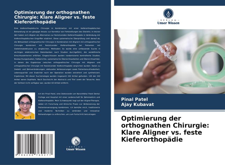 Produktbild: Optimierung der orthognathen Chirurgie: Klare Aligner vs. feste Kieferorthop&auml;die