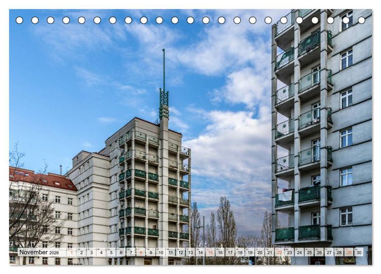 Produktbild: Baukunst des Roten Wien (Tischkalender 2026 DIN A5 quer), CALVENDO Monatskalender