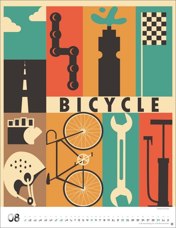 Produktbild: Bike Art Posterkalender 2027