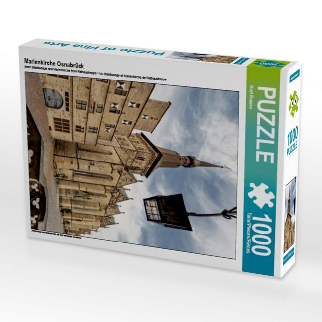 Produktbild: CALVENDO Puzzle Marienkirche Osnabr&uuml;ck | 1000 Teile Lege-Gr&ouml;&szlig;e 64x48cm Foto-Puzzle f&uuml;r gl&uuml;ckliche Stunden