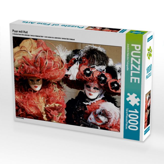 Produktbild: CALVENDO Puzzle Paar mit Hut | 1000 Teile Lege-Gr&ouml;&szlig;e 64x48cm Foto-Puzzle f&uuml;r gl&uuml;ckliche Stunden