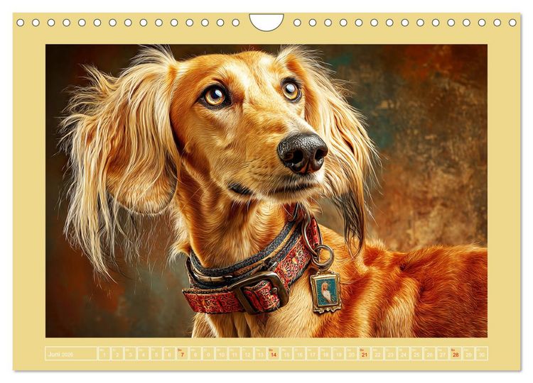 Produktbild: Windhunde. Seelenfl&uuml;sterer zwischen Anmut, Tempo und Stille (Wandkalender 2026 DIN A4 quer), CALVENDO Monatskalender
