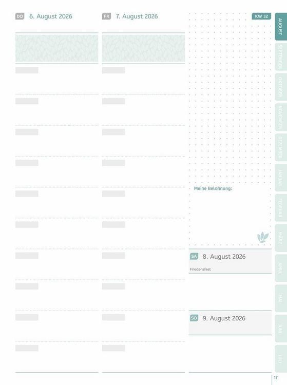 Produktbild: Mein Lehrerplaner A5+ &ndash; Ringbindung &ndash; Lehrerkalender f&uuml;r das Schuljahr 2026/2027 &ndash; Bl&auml;ttermeer