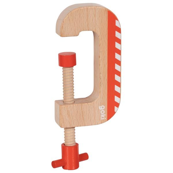 Produktbild: Goki 58401 - Schraubzwinge, Kinder-Werkzeug, 15 cm