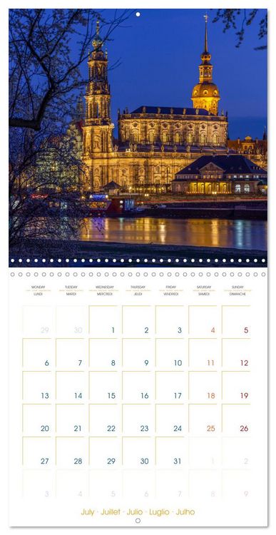 Produktbild: Romantic Dresden (Wall Calendar 2026 12 &times; 12 Inch) CALVENDO 12 Month Wall Calendar