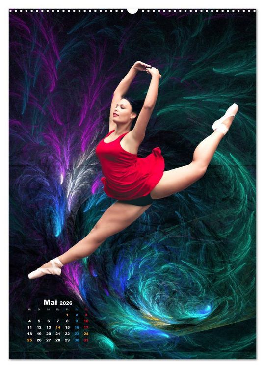 Produktbild: Ballerinen - Anmut, Eleganz und Leichtigkeit (Wandkalender 2026 DIN A2 hoch), CALVENDO Monatskalender