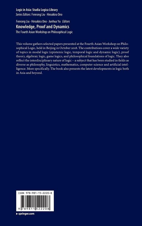 Produktbild: Knowledge, Proof and Dynamics