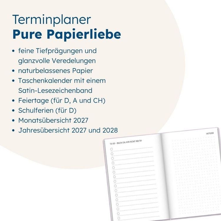 Produktbild: Terminplaner Letterart 2027 Big Plans