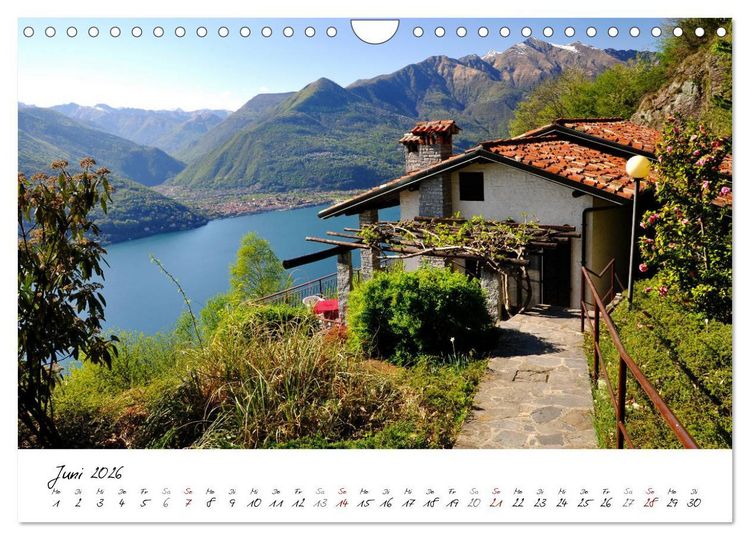 Produktbild: Motive rund um den See Lago Maggiore (Wandkalender 2026 DIN A4 quer), CALVENDO Monatskalender