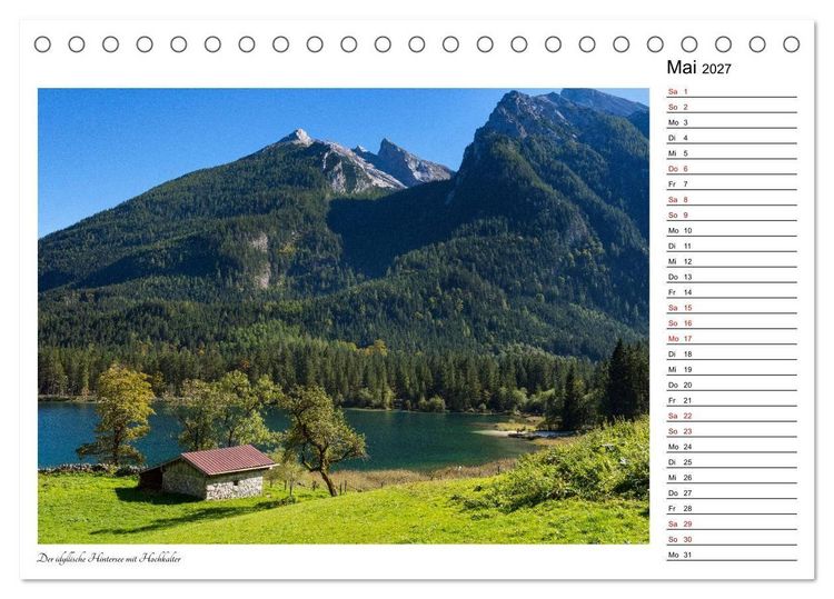 Produktbild: Rund um den Hintersee und Zauberwald (Tischkalender 2027 DIN A5 quer), CALVENDO Monatskalender