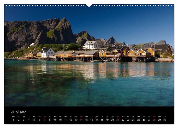 Produktbild: Lofoten (Wandkalender 2026 DIN A2 quer), CALVENDO Monatskalender