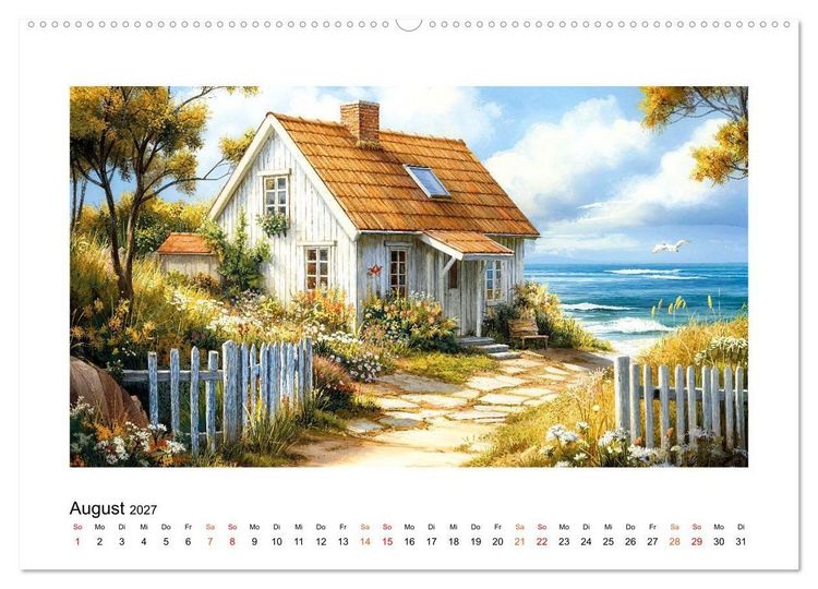 Produktbild: D&auml;nemark - Wind, Meer und stille Orte (hochwertiger Premium Wandkalender 2027 DIN A2 quer), Kunstdruck in Hochglanz
