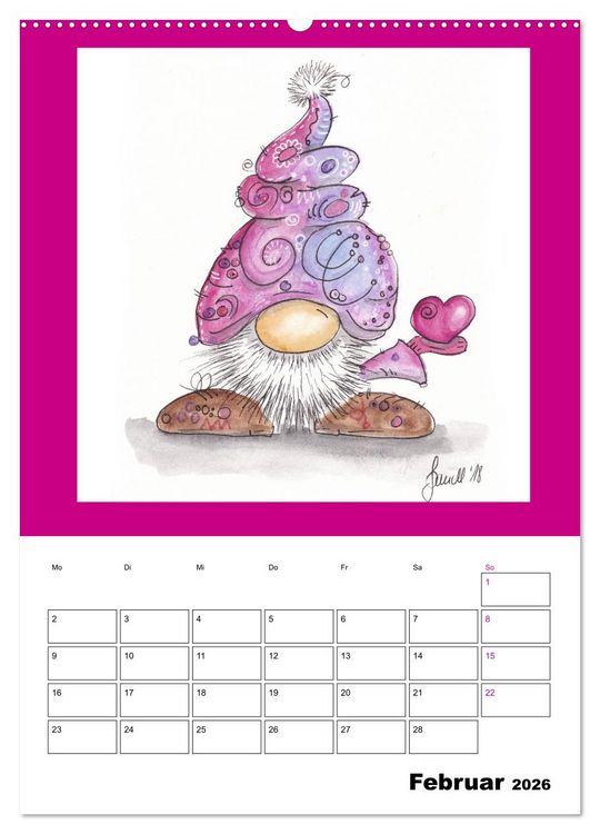 Produktbild: WichtelParade (hochwertiger Premium Wandkalender 2026 DIN A2 hoch), Kunstdruck in Hochglanz