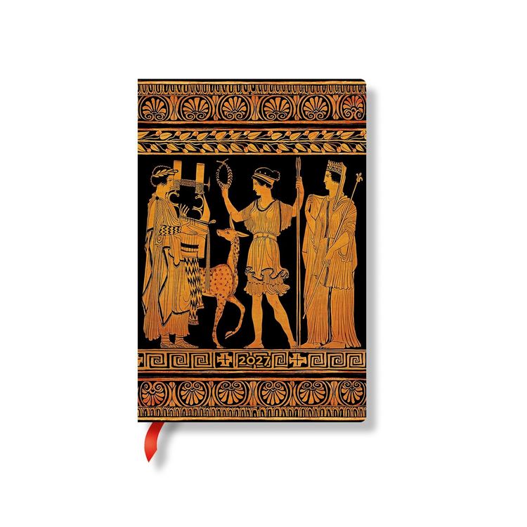 Produktbild: 2027 Gathering of Deities Mini Horizontal Softcover 12-Month Weekly Planner, 176pg, 100gsm by Paperblanks (Ancient Greek Pottery)