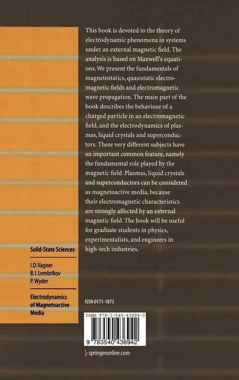 Produktbild: Electrodynamics of Magnetoactive Media